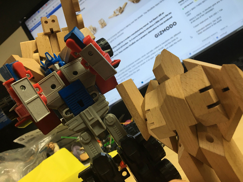 Illustration for article titled Hands On With Woobots, Wooden Robots In Disguise
